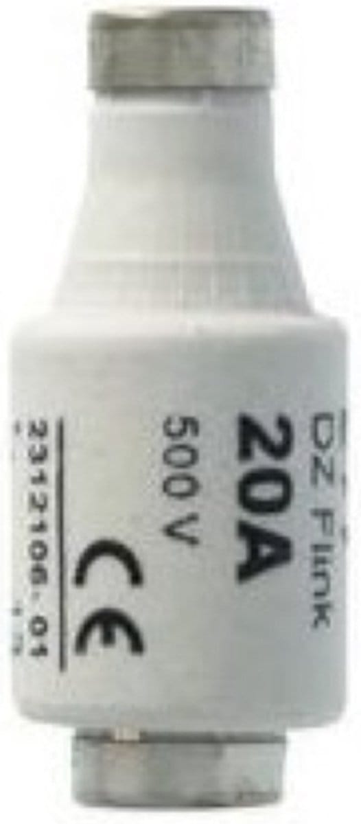 Q-Link Zekering 20A - Snel blauw 20 ampere Zekering - 500V - 5 Stuks - 5421106