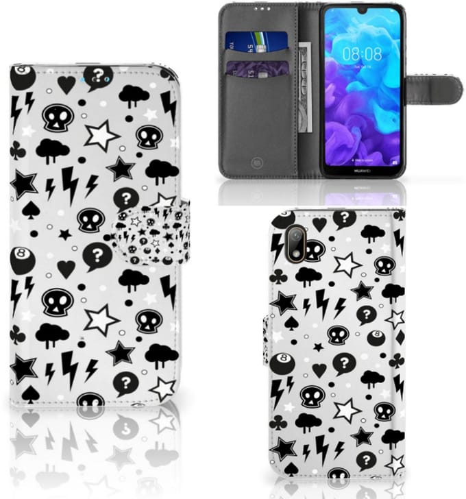 Telefoonhoesje met Naam Huawei Y5 (2019) Silver Punk