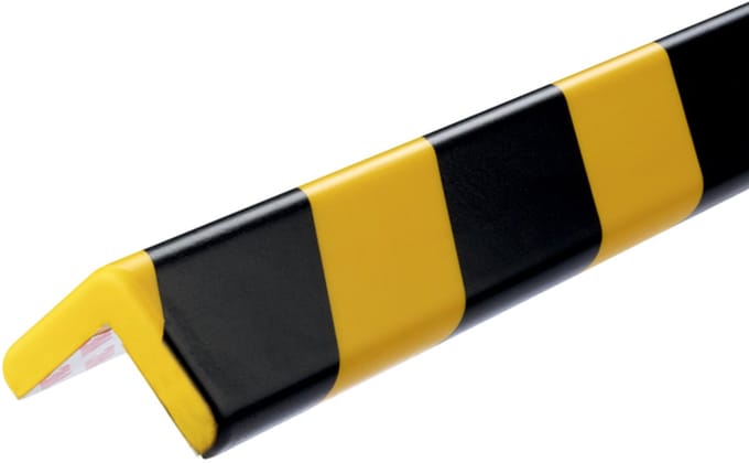 Beschermingsprofiel durable c35 hoek 1m geel zwart | 5 stuks