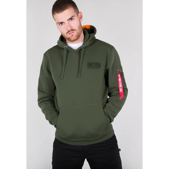 Hoodie Alpha Industries Red Stripe