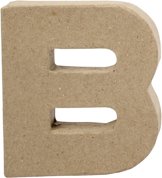 Letter, B, H: 10 cm, B: 9 cm, dikte 1,7 cm, 1 stuk