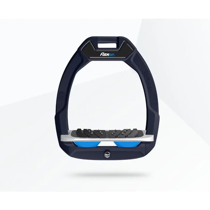 Veiligheidseisen voor de ruitersport, schuin Ultra Grip Groen/Grijs/Blauw Flex-On Safe-On