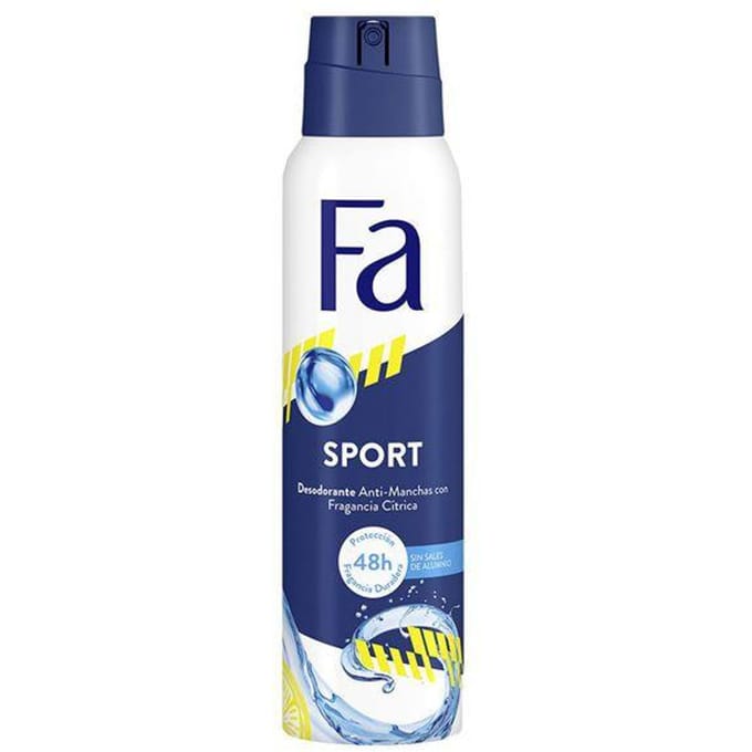 Fa - Deodorant Spray - Sport - Citroen - Tegen Vlekken - 48 uur Bescherming - 150 ml