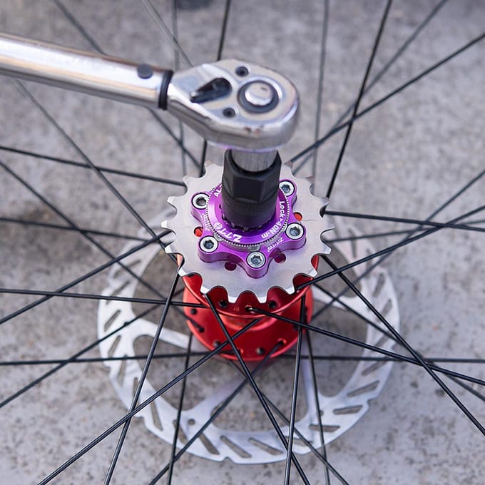 Pignon de Cassette de vélo vtt, roue libre à vitesse unique 16T/17T/18T/20T 17T blue