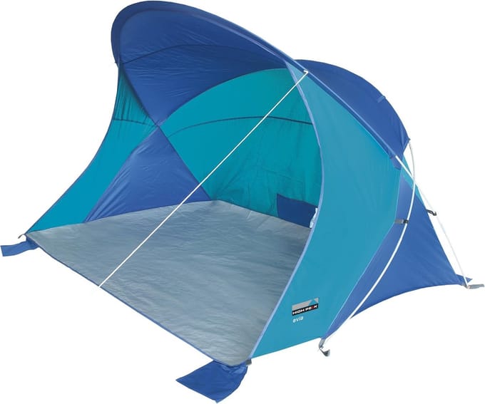 Strandtent blauw/turquoise Evia eenheidsmaat