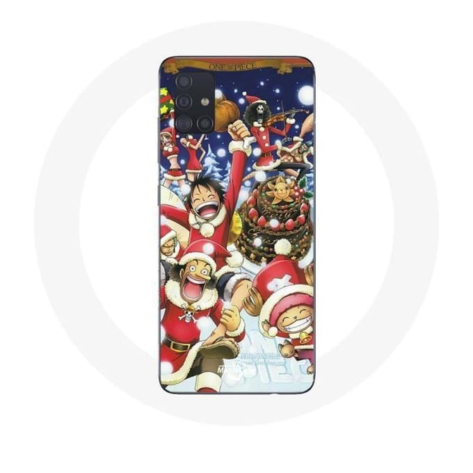 Coque pour Samsung Galaxy A51 One Piece Christmas Day Anime Manga