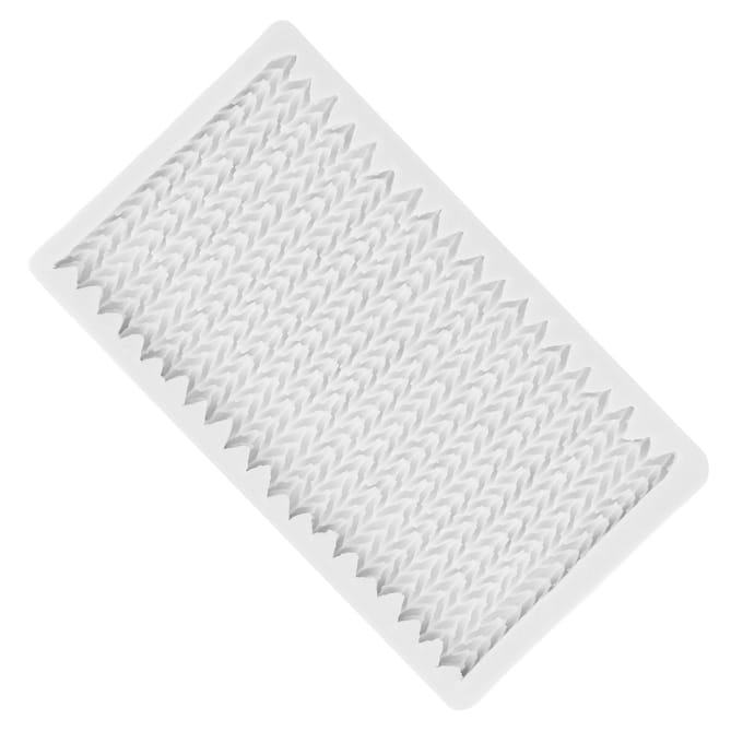 Siliconen Fondant Vorm Jumper Breisel Textuur Siliconen Chocoladevormen voor Fondant Chocoladetaart white