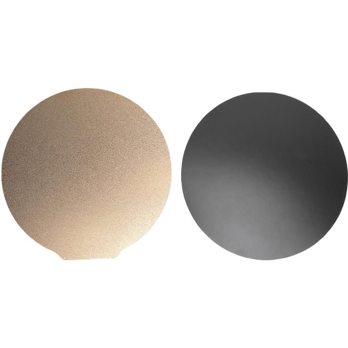Dubbelzijdige PEI Bouwplaat Geschikt voor Kossel Delta 3D-printer Getextureerd Verwarmd Bed Printplatform met Magnetisch Bed Rond black