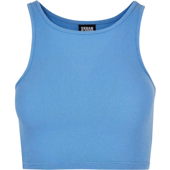 Urban Classics - Rib Crop top - L - Blauw