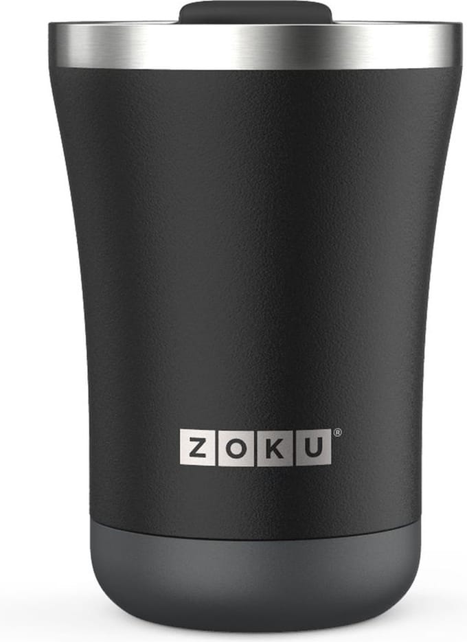 Thermosbeker, 0.35 L, RVS/Polypropyleen, BPA vrij, Zwart - Zoku
