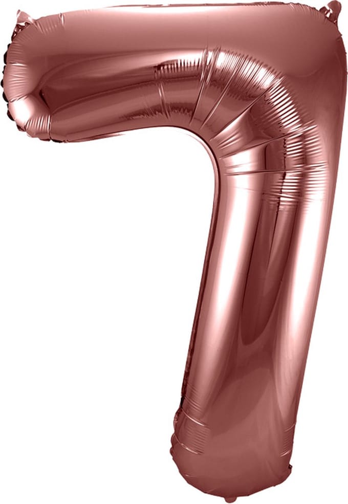 Folat - Folieballon Cijfer 7 Brons - 86 cm