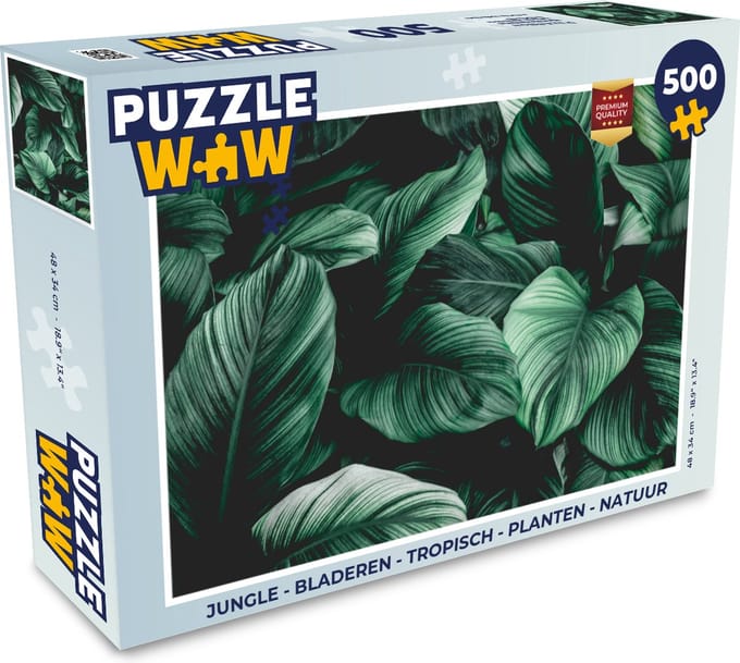 Puzzel Jungle - Bladeren - Tropisch - Planten - Natuur - Legpuzzel - Puzzel 500 stukjes