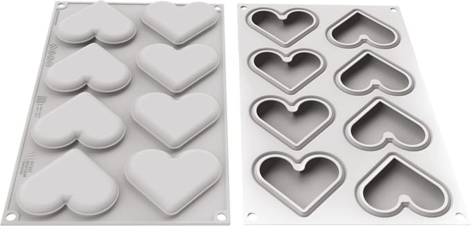 Silikomart Siliconen Vorm & Uitsteker Mini Love Story