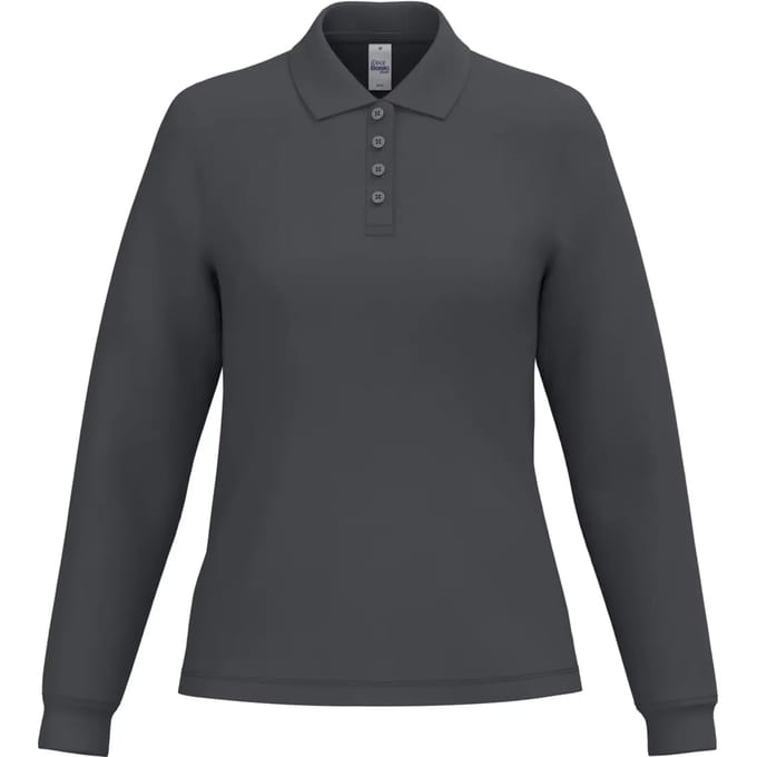 Polo met lange mouwen voor dames iDeal Basic Brand