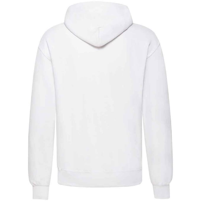 Fruit of the Loom Heren Klassiek Heather Hooded Sweatshirt (Wit)
