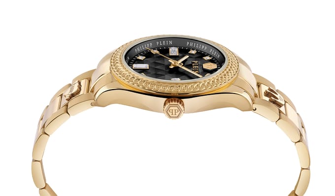 Philipp Plein Queen PWCDA0624 Horloge - Staal - Goudkleurig - Ø 38 mm