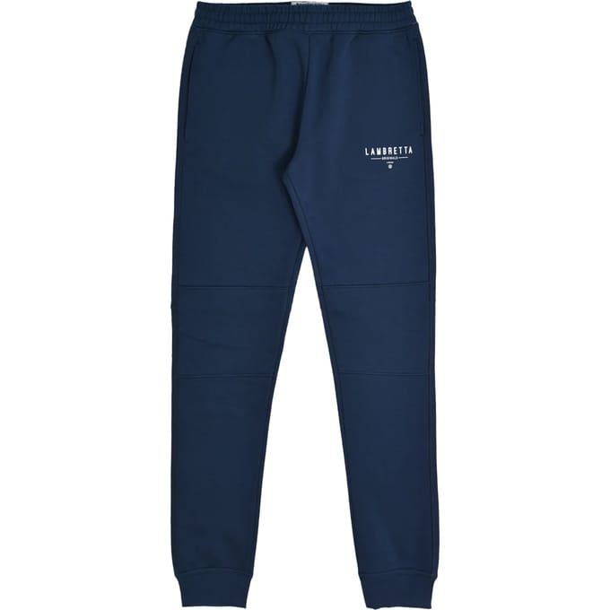 Lambretta Heren Logo Slim Leg Joggingbroek (Marine)