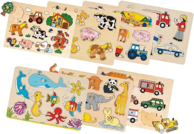 GoKi 57632 Powerdisplay, Lift-Out Puzzels, Gemengd
