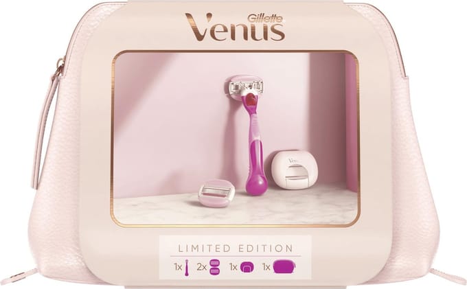 Venus Set ComfortGlide Spa Breeze Mesje + Navulmesje + Reishoes + Etui