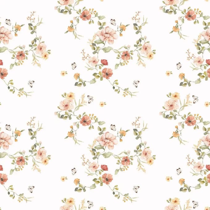 Baby behang Dekornik Floral Vintage