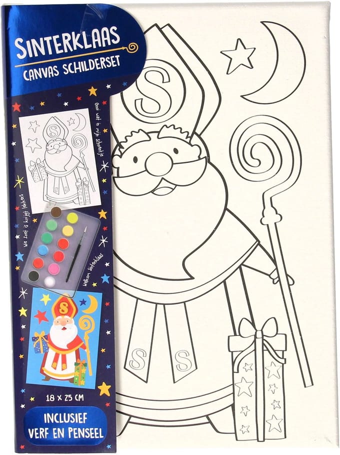 Wins Holland Canvas Sinterklaas painting set