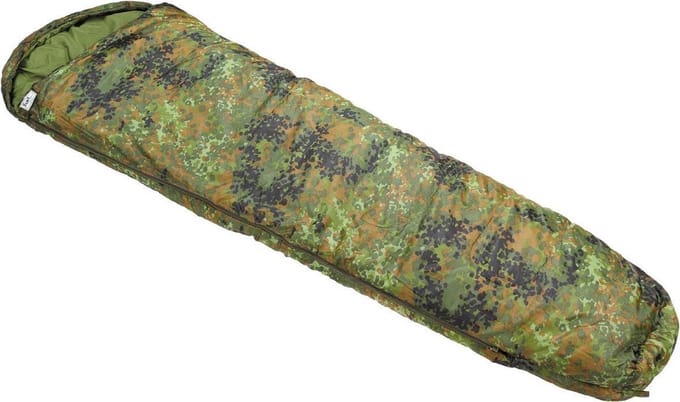 Fox Outdoor - Mummy slaapzak, vlekcamouflage, 2-laags vulling