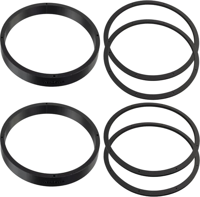 Luidspreker Afstandsringen - Speaker Adapters - Auto Audio Installatie - Set van 2 met Afdichtingen - Ø200 x 22 mm