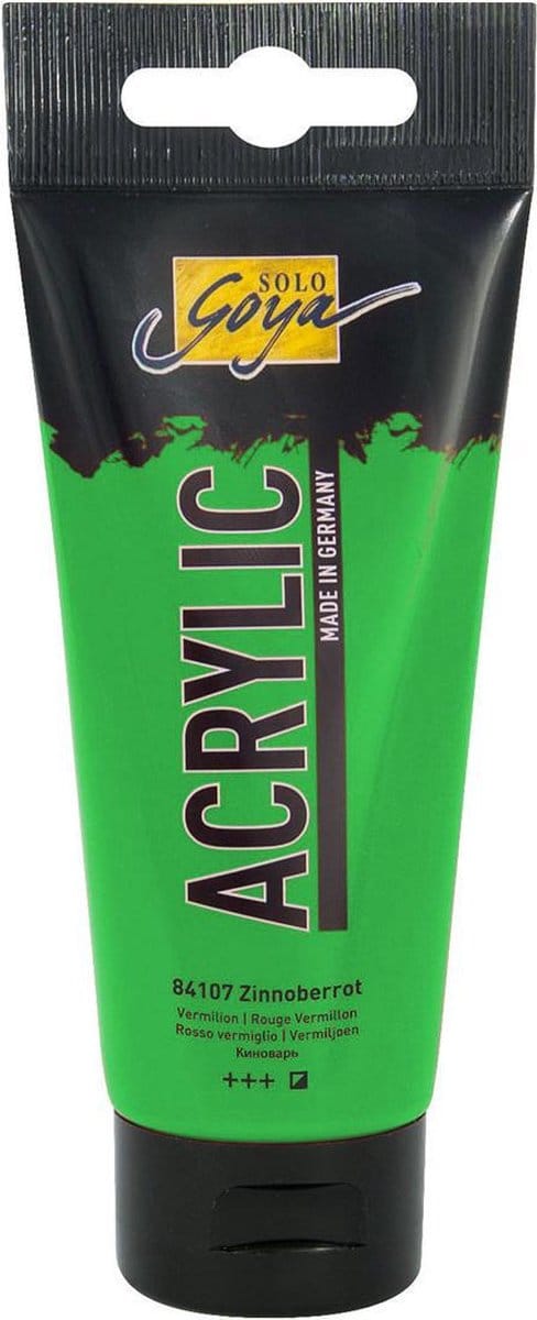 Solo Goya Permanent Groene Acrylverf - 100ml tube - Hoge kwaliteit A-merk