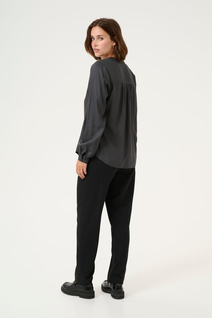 Blouse met lange mouwen Regular fit Black Oyster