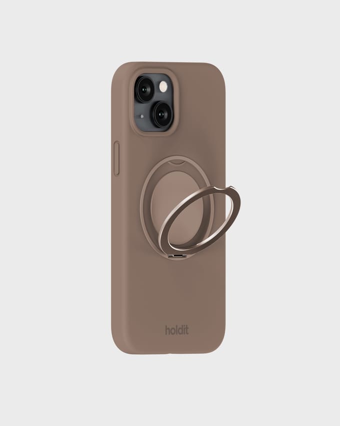 Silicone Stand Case Mocha Brown iPhone 13
