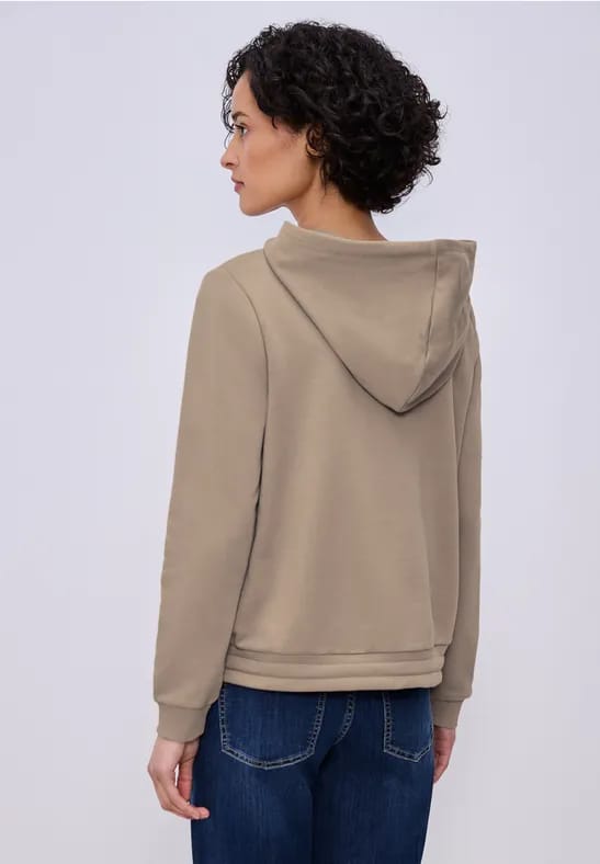 Hoodie in effen kleur