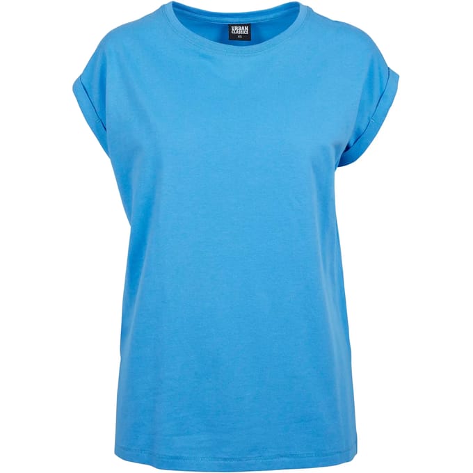 Urban Classics - Extended shoulder Dames Tshirt - 3XL - Blauw