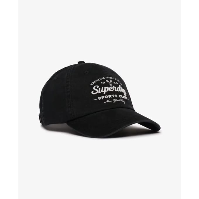 Superdry Vintage Club Honkbalpet Black Grootte: 1SIZE