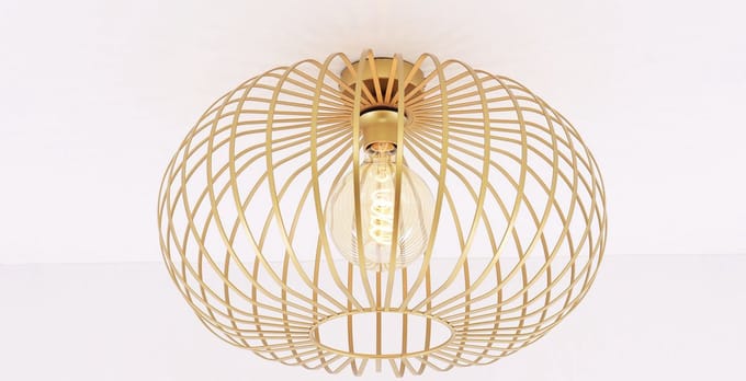 Plafondlamp - goud metaal - 50cm