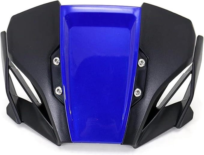 Motorfiets Windscherm - Voorruit Spoiler - Bescherming Tegen Wind - Aerodynamisch Ontwerp - Universele Pasvorm - Blauw