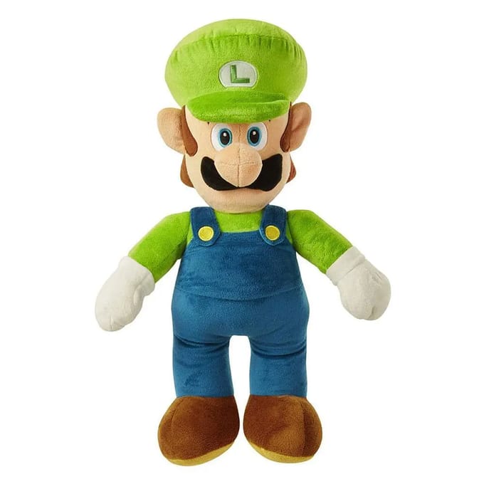 Knuffel Jakks Pacific World of Nintendo Jumbo Luigi