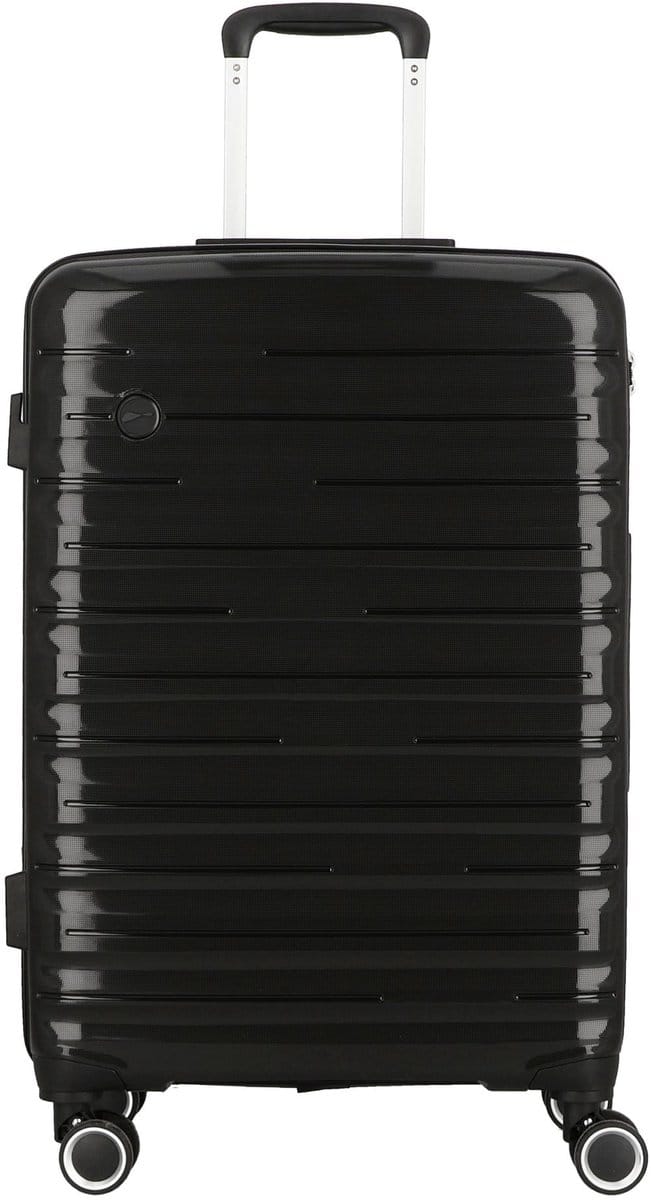 cocoono Madrid 4 wielen Trolley 67 cm - Harde bagage - TSA slot - schwarz