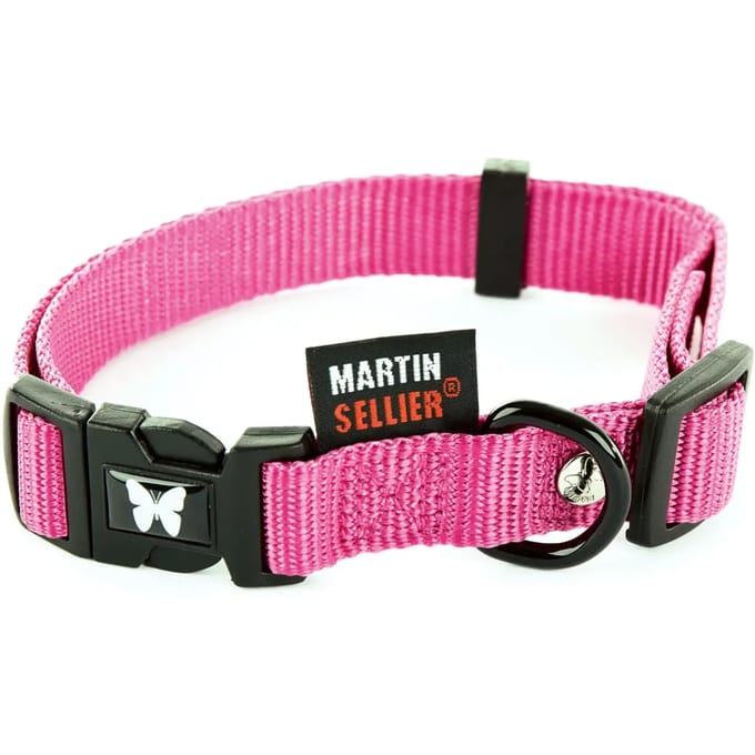 Verstelbare nylon hondenhalsband Martin Sellier 20-40/55
