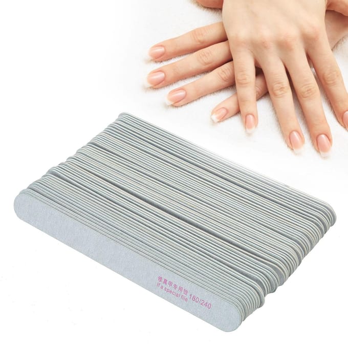 50 stuks Nagelfreesjes Dubbelzijdig 180240 Korrel Nagels Bufferen Freesjes voor Thuis Nagelsalon white
