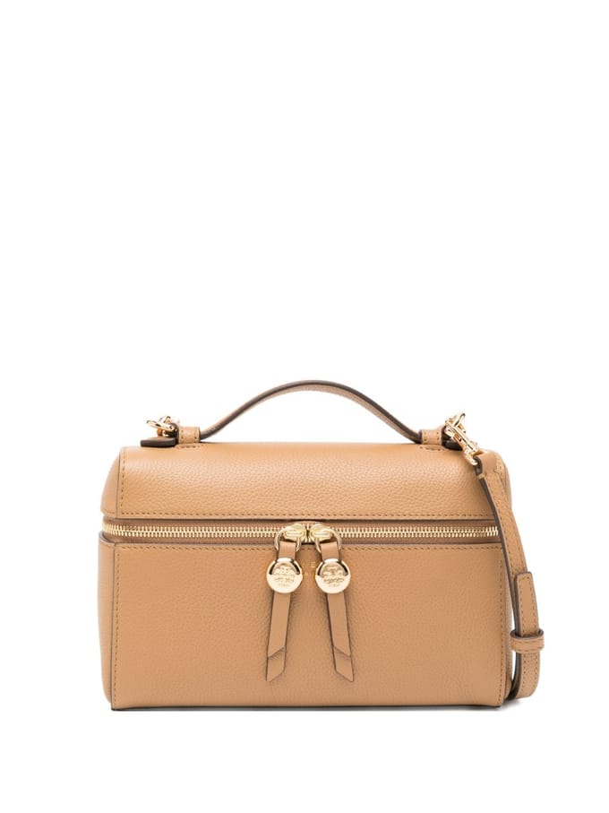 Tory Burch bruine tas vrouw handtas romy slank