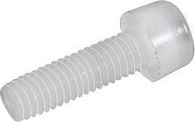 TOOLCRAFT 830290 Cilinderkopschroeven M3 30 mm Binnenzeskant (inbus) DIN 912 Kunststof, Polyamide 10 stuk(s)