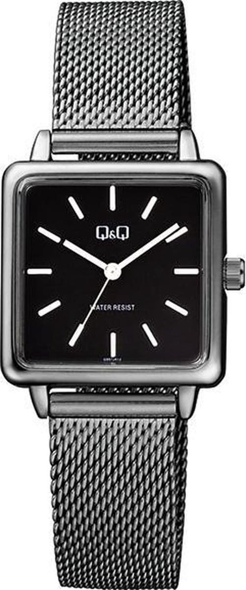 Q&Q vierkant dames horloge zwart QB51J412