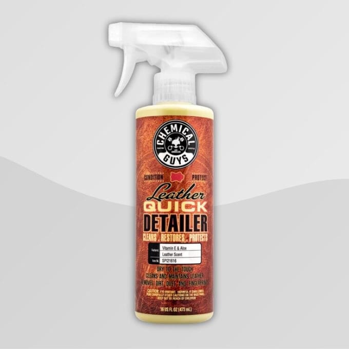 Chemical Guys Leather Quick Detailer Matte Finish Leather Care Spray (473ml)