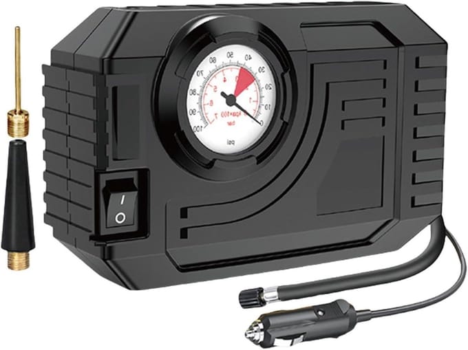 Banden Compressor - Luchtpomp Auto - Bandenspanning Controleren - Automatische Uitschakeling - 12V - Veelkleurig