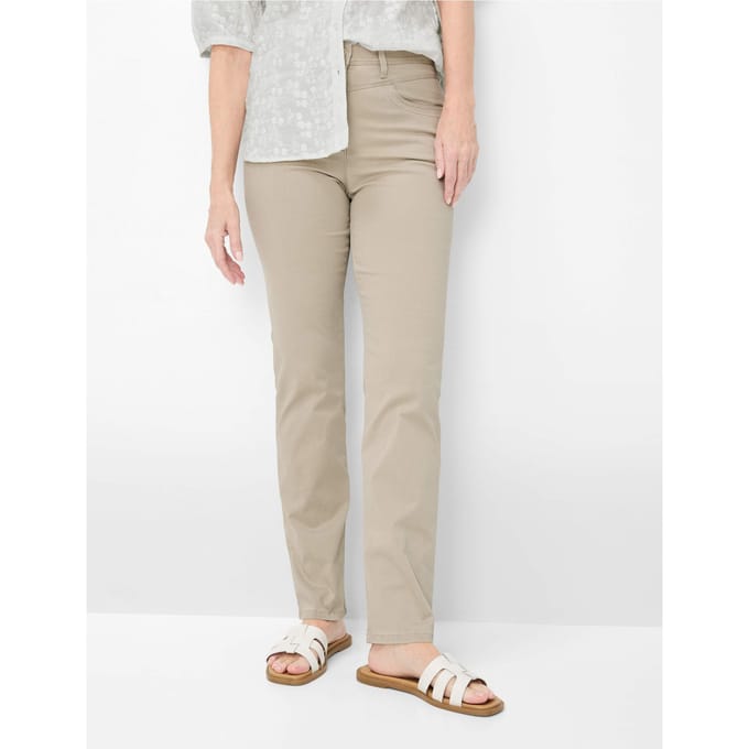 Raphaela by Brax Dames Jeans  Style LAURA NEW SAND, lichtbeige, maat 42