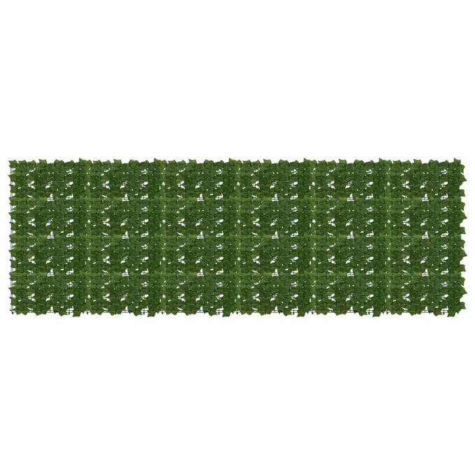 vidaXL - Balkonscherm - met - bladeren - Groen - 300 - x - 100 - cm