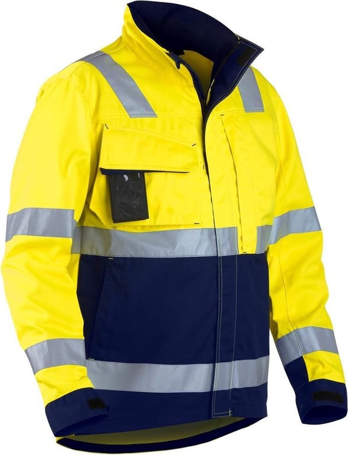 Blaklader Jack High Vis 4064-1811 - High Vis Geel/Marineblauw - XL