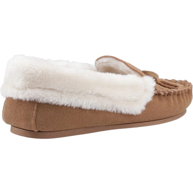 Hush Puppies Agnes Suède Dames Tan Slippers