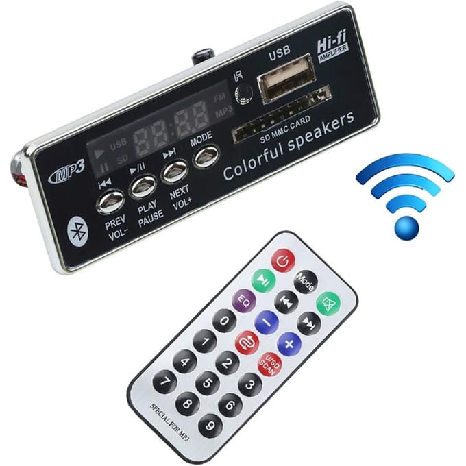 Auto USB Bluetooth Handsfree MP3-speler Geïntegreerde MP3-decoderbordmodule met afstandsbediening