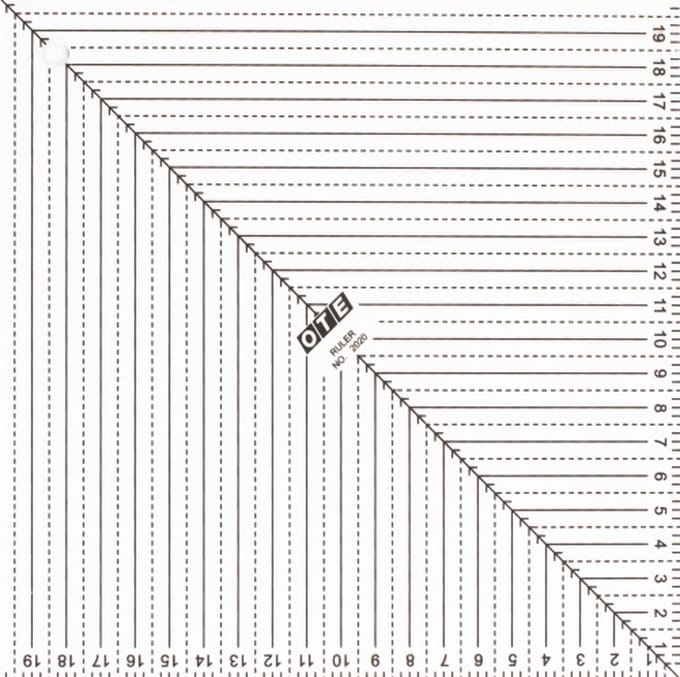 Olfa / OTE Quilt Liniaal 20x20